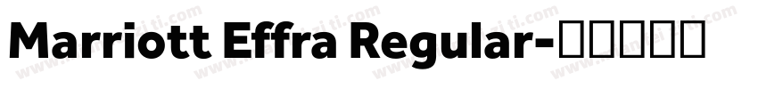 Marriott Effra Regular字体转换